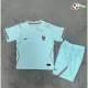 Camisa Reserva Infantil Francia Copa do Mundo 2026 Verde Menta