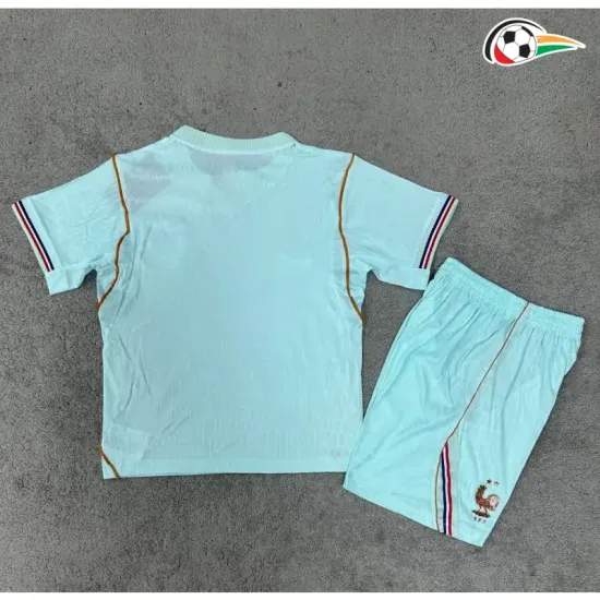 Camisa Reserva Infantil Francia Copa do Mundo 2026 Verde Menta