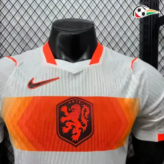 Camisa Reserva Versão Jogador Holanda Copa do Mundo 2026 Branco