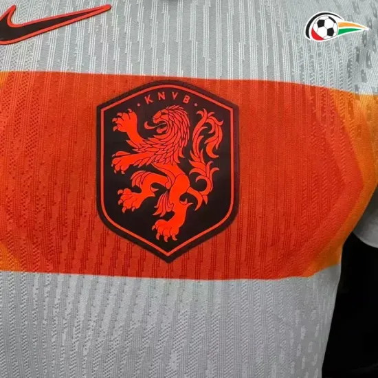 Camisa Reserva Versão Jogador Holanda Copa do Mundo 2026 Branco