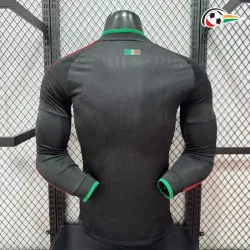 Camisa Versão Jogador México 2026 Preto Manga Longa
