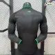 Camisa Versão Jogador México 2026 Preto Manga Longa