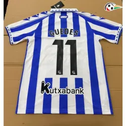 Camisa Retrô GUEDES 11 Real Sociedad 2025/2026 Azul/Branco