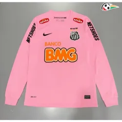 Camisa Retrô Santos FC 2012/2013 Rosa Manga Longa