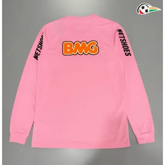 Camisa Retrô Santos FC 2012/2013 Rosa Manga Longa