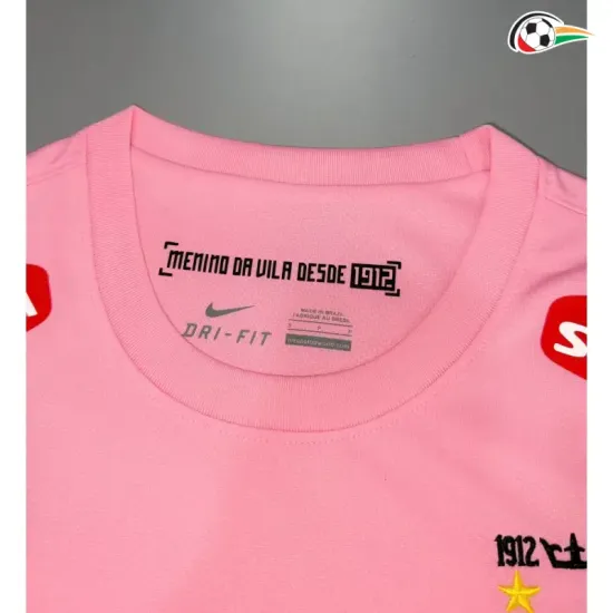 Camisa Retrô Santos FC 2012/2013 Rosa Manga Longa