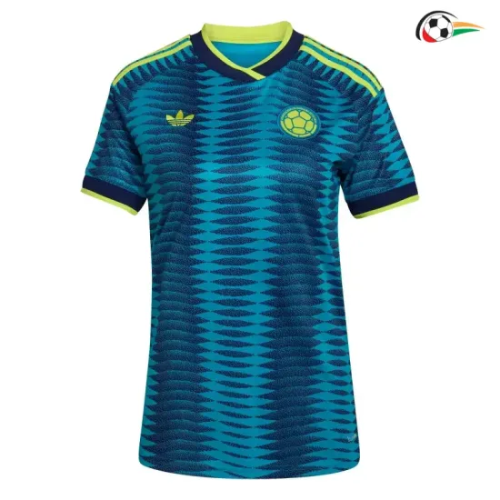 Camisa Reserva Versão Feminina Colombia Copa do Mundo 2026 Azul