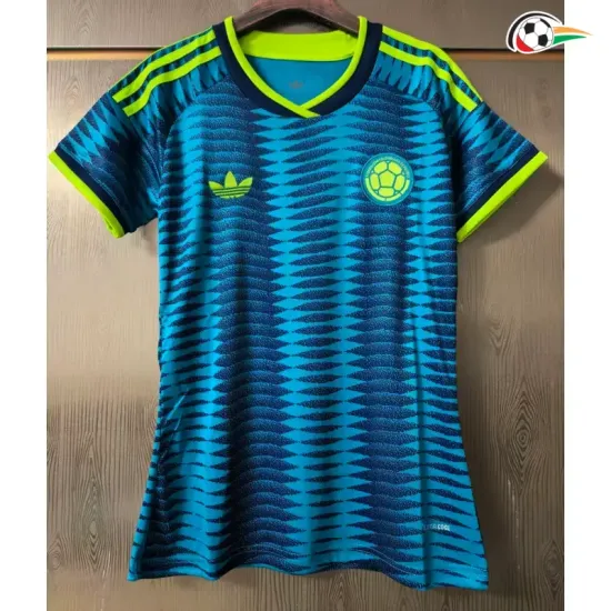Camisa Reserva Versão Feminina Colombia Copa do Mundo 2026 Azul