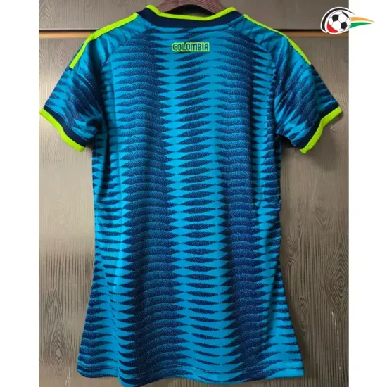 Camisa Reserva Versão Feminina Colombia Copa do Mundo 2026 Azul