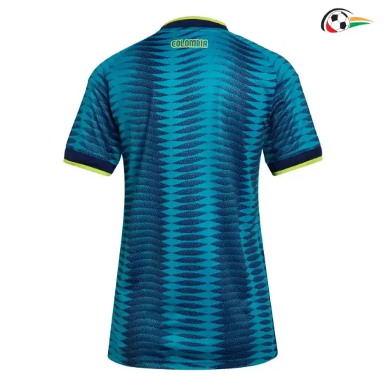 Camisa Reserva Versão Feminina Colombia Copa do Mundo 2026 Azul