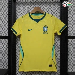 Camisa Titular Versão Jogador Feminina Brasil Copa do Mundo 2026 Amarelo