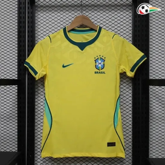 Camisa Titular Versão Jogador Feminina Brasil Copa do Mundo 2026 Amarelo