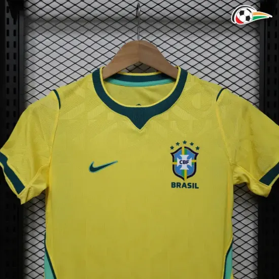 Camisa Titular Versão Jogador Feminina Brasil Copa do Mundo 2026 Amarelo