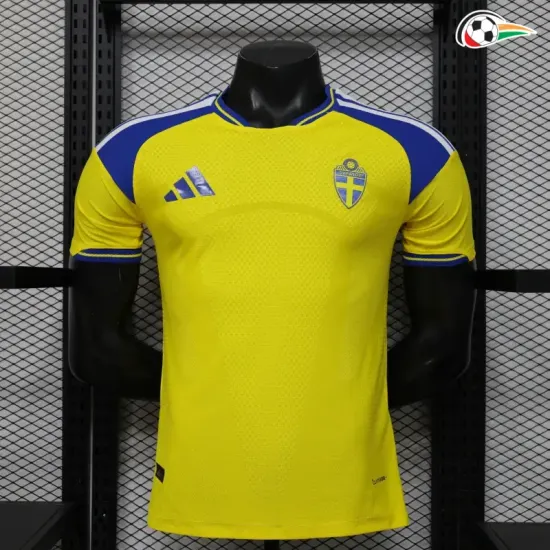 Camisa Titular Versão Jogador Suecia Copa do Mundo 2026 Amarelo