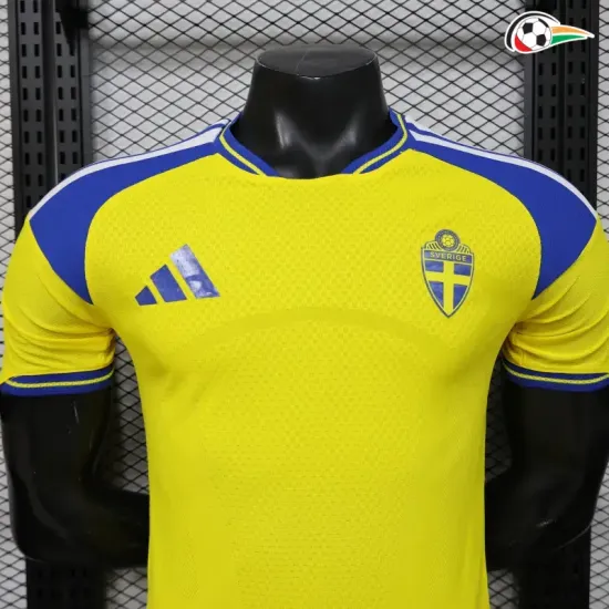 Camisa Titular Versão Jogador Suecia Copa do Mundo 2026 Amarelo