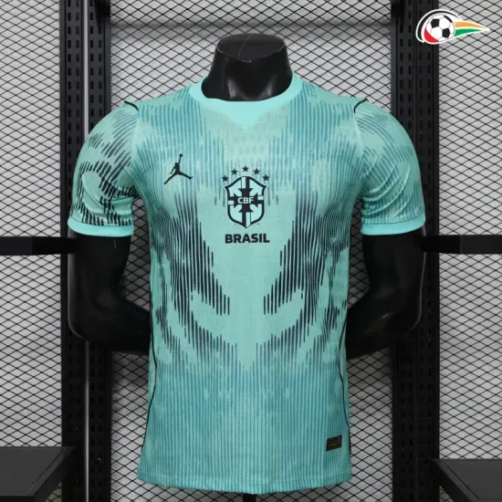 Camisa de Goleiro Versão Jogador Brasil Copa do Mundo 2026 Verde Menta