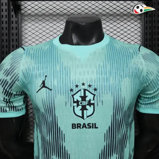 Camisa de Goleiro Versão Jogador Brasil Copa do Mundo 2026 Verde Menta