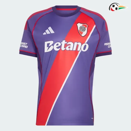 Camisa 4 River Plate 2026/2027 Roxo/Vermelho/Branco