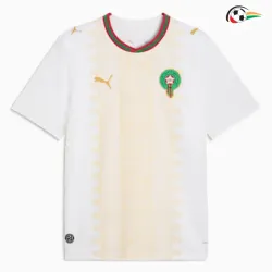 Camisa Reserva Marruecos Copa do Mundo 2026 Branco/Dourado