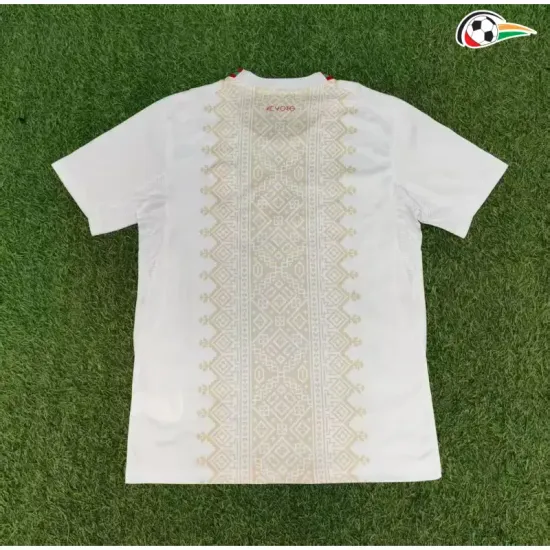 Camisa Reserva Marruecos Copa do Mundo 2026 Branco/Dourado