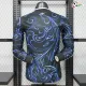 Camisa Reserva Versão Jogador Argentina Copa do Mundo 2026 Preto/Azul com FIFA2022 Manga Longa