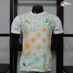 Camisa Reserva Versão Jogador Costa de Marfil Copa do Mundo 2026 Branco