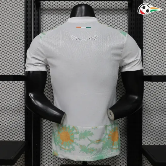 Camisa Reserva Versão Jogador Costa de Marfil Copa do Mundo 2026 Branco