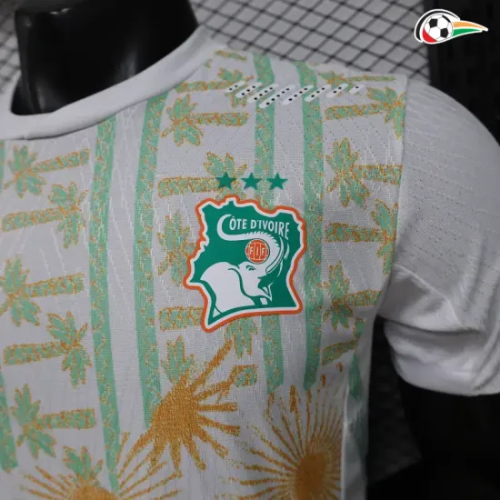 Camisa Reserva Versão Jogador Costa de Marfil Copa do Mundo 2026 Branco