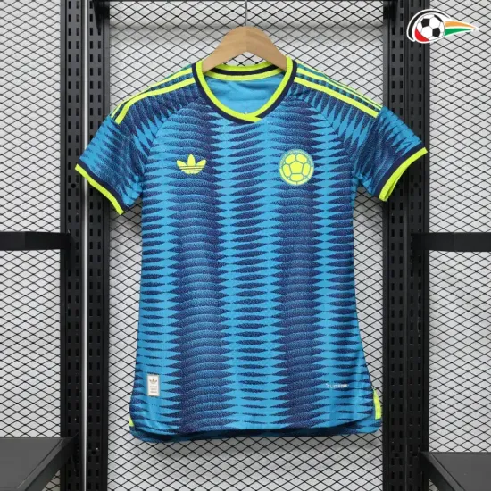 Camisa Reserva Versão Jogador Feminina Colombia Copa do Mundo 2026 Azul