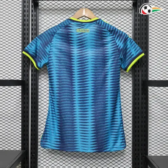 Camisa Reserva Versão Jogador Feminina Colombia Copa do Mundo 2026 Azul