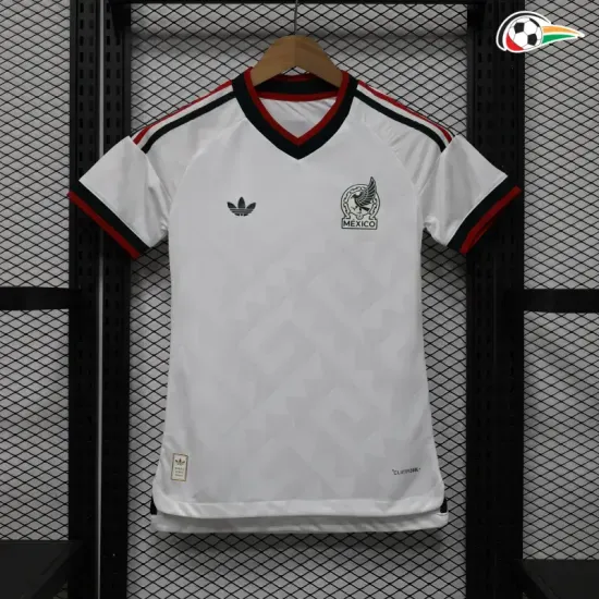 Camisa Reserva Versão Jogador Feminina México Copa do Mundo 2026 Branco