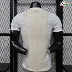 Camisa Reserva Versão Jogador Marruecos Copa do Mundo 2026 Branco/Dourado