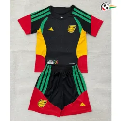 Camisa Infantil Jamaica x Bob Marley 2026 Pré-Corrida Preto/Amarelo/Vermelho