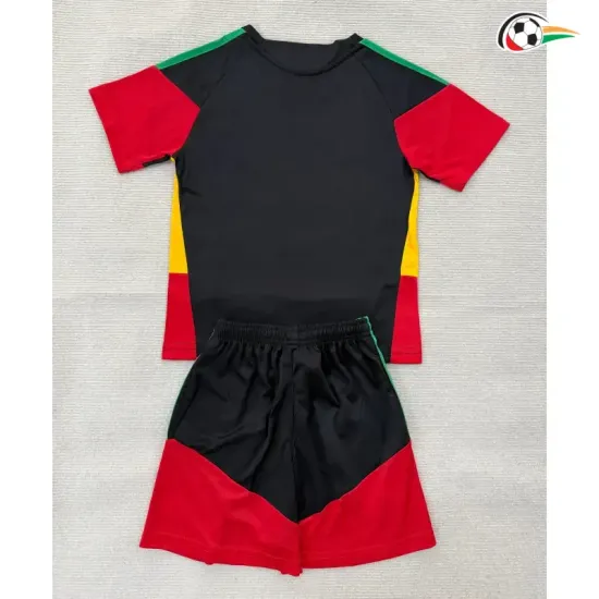 Camisa Infantil Jamaica x Bob Marley 2026 Pré-Corrida Preto/Amarelo/Vermelho