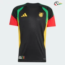 Camisa Jamaica x Bob Marley 2026 Pré-Corrida Preto/Amarelo/Vermelho