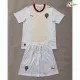 Camisa Reserva Infantil Marruecos Copa do Mundo 2026 Branco/Dourado