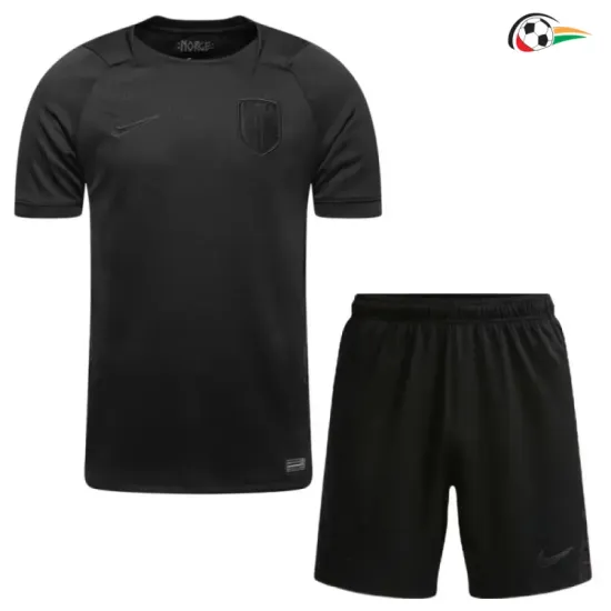 Camisa Reserva Infantil Noruega Copa do Mundo 2026 Preto