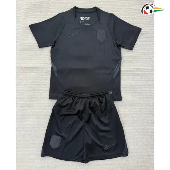 Camisa Reserva Infantil Noruega Copa do Mundo 2026 Preto