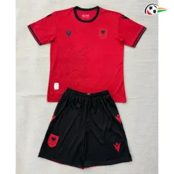 Camisa Titular Infantil Albania Copa do Mundo 2026 Vermelho