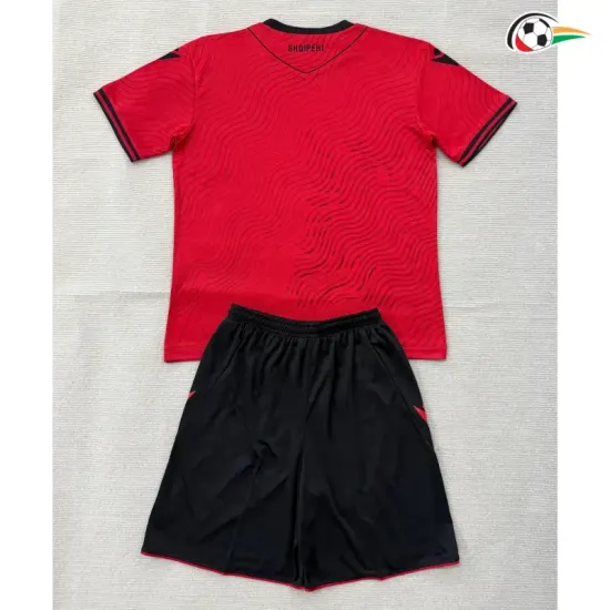 Camisa Titular Infantil Albania Copa do Mundo 2026 Vermelho
