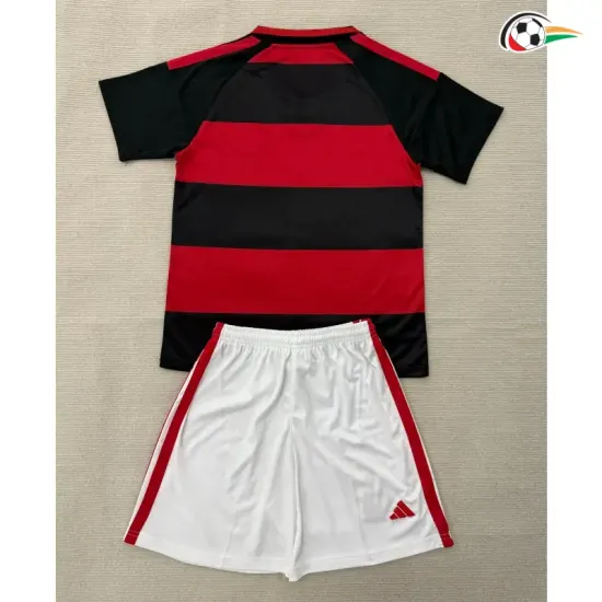Camisa Titular Infantil Flamengo 2026/2027 Vermelho/Preto