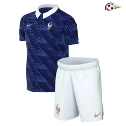 Camisa Titular Infantil Francia Copa do Mundo 2026 Azul/Branco