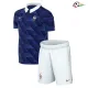 Camisa Titular Infantil Francia Copa do Mundo 2026 Azul/Branco