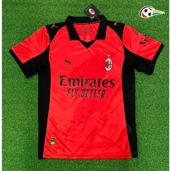 Camisa AC Milan x Slam Jam 2026/2027 Edição Especial Vermelho