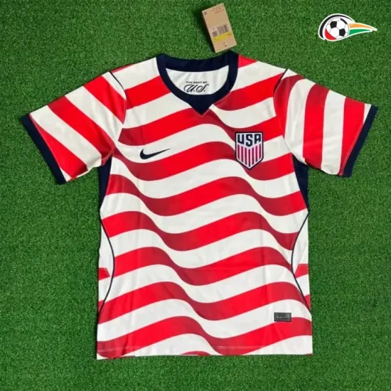 Camisa Titular EE.UU Copa do Mundo 2026 Vermelho/Branco