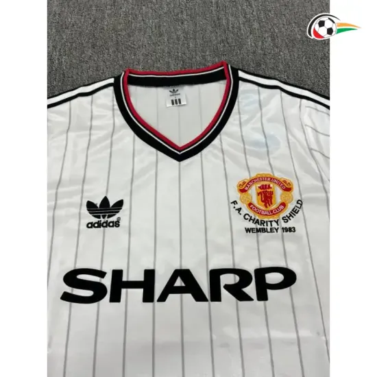 Camisa Retrô Reserva Manchester United 1982/1983 Branco