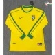 Camisa Retrô Titular Brasil 1998 Amarelo Manga Longa