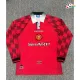 Camisa Retrô Titular Manchester United 1996/1998 Vermelho Manga Longa