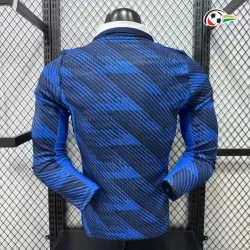 Camisa Titular Versão Jogador Francia Copa do Mundo 2026 Azul Manga Longa
