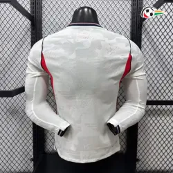 Camisa Titular Versão Jogador Inglaterra Copa do Mundo 2026 Branco Manga Longa